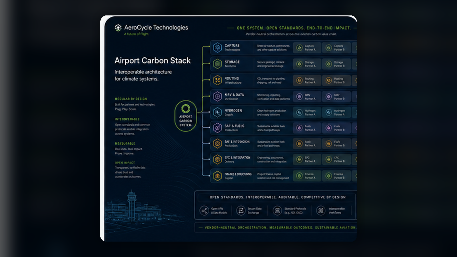 Airport carbon stack